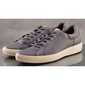 ECCO Soft 7 Men's Casual Sneakers Shoes Size EU 45 US 11-11.5 Leather Gray